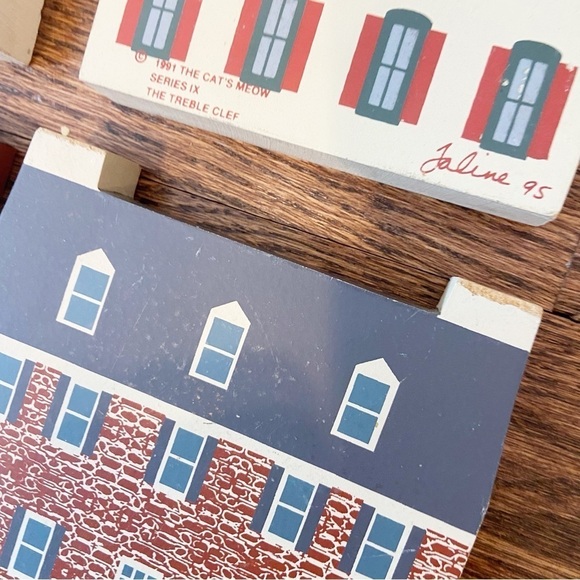 The Cat’s Meow | Vintage 1991 Series IX Lot of 4 Miniature houses Cottage Core - Picture 10 of 10